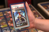 Evoretro Bumper for PSA Graded Card Slab Gradient Light Blue-Dark Blue Glitter