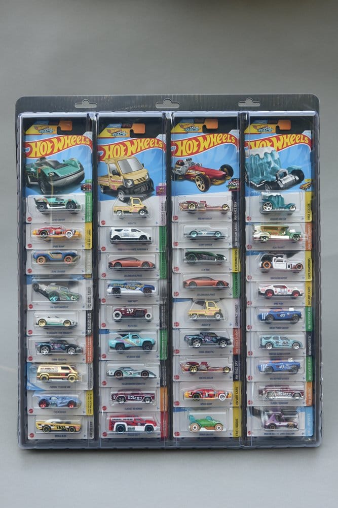 Evoretro Wall Display for 32 Carded Diecast Cars 3-Pack