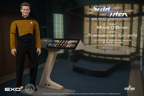Star Trek: The Next Generation Action Figure 1/6 Chief Miles O'Brien with Transporter Console 30 cm
