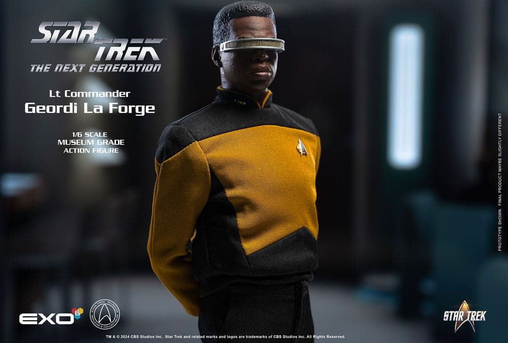 Star Trek: The Next Generation Lt. Commander Geordi La Forge (Essentials Version) 28cm 1/6 Scale Action Figure