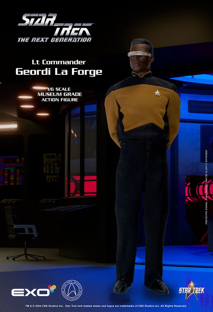 Star Trek: The Next Generation Lt. Commander Geordi La Forge (Essentials Version) 28cm 1/6 Scale Action Figure