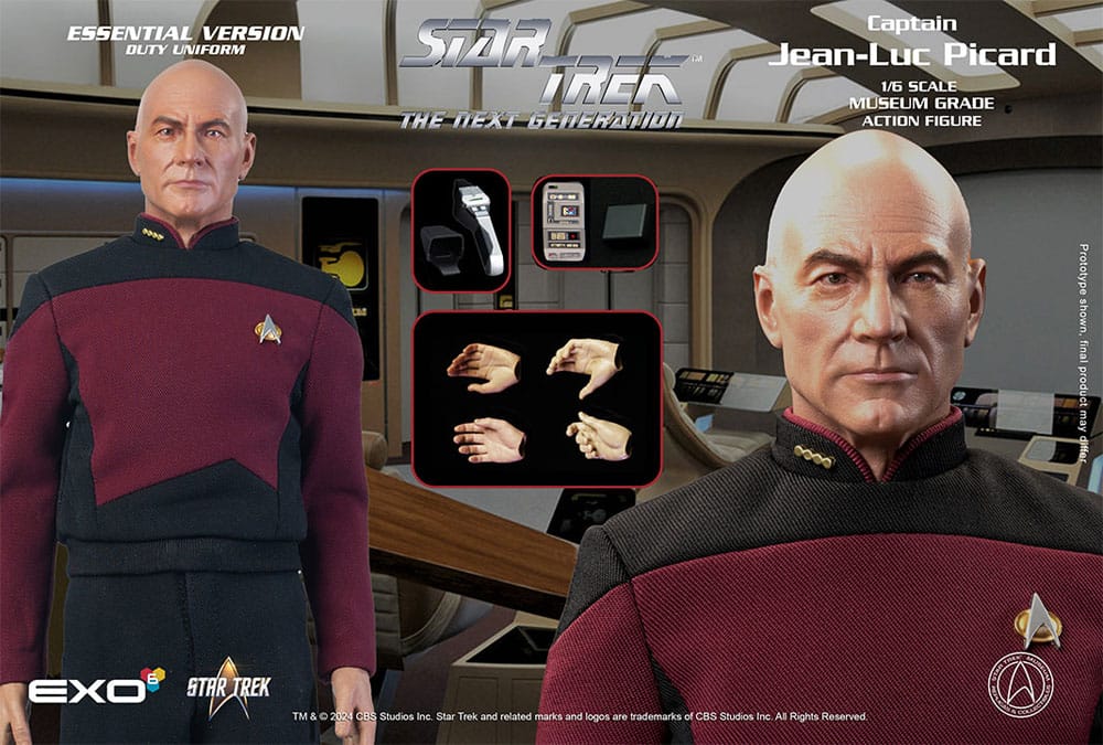 Star Trek: The Next Generation Captain Jean-Luc Picard (Essential Duty Uniform) 30 cm 1/6 Action Figure