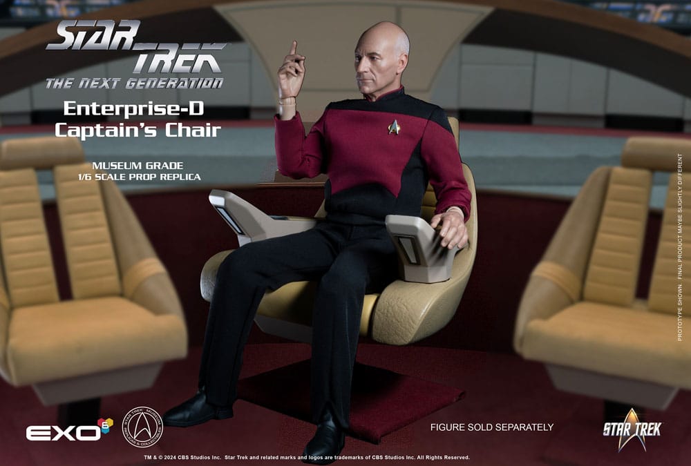 Star Trek The Next Generation Enterprise-D Captain's Chair 19 cm