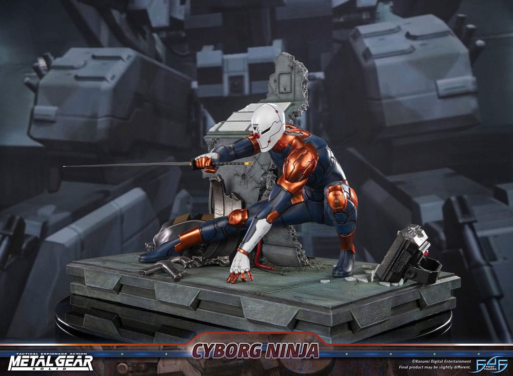 Metal Gear Solid Statue Cyborg Ninja (Gray Fox) 41 cm