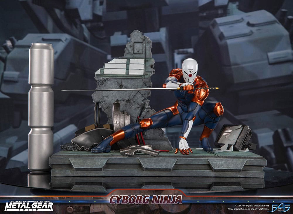 Metal Gear Solid Statue Cyborg Ninja (Gray Fox) 41 cm
