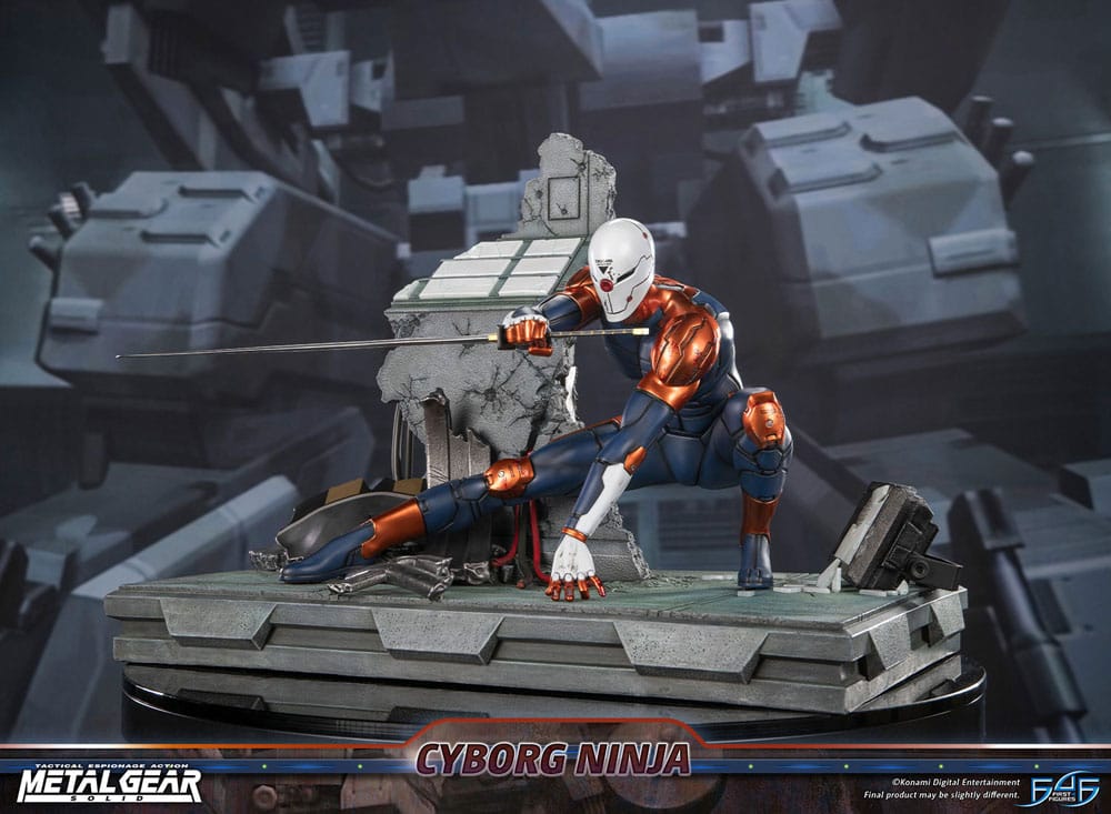 Metal Gear Solid Statue Cyborg Ninja (Gray Fox) 41 cm