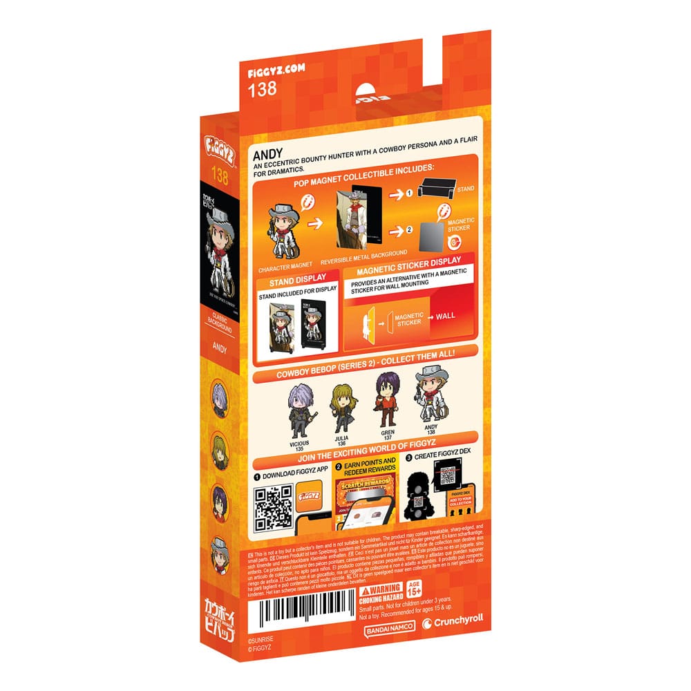 Cowboy Bebop FiGGYZ Magnet Collectible Andy 11 cm