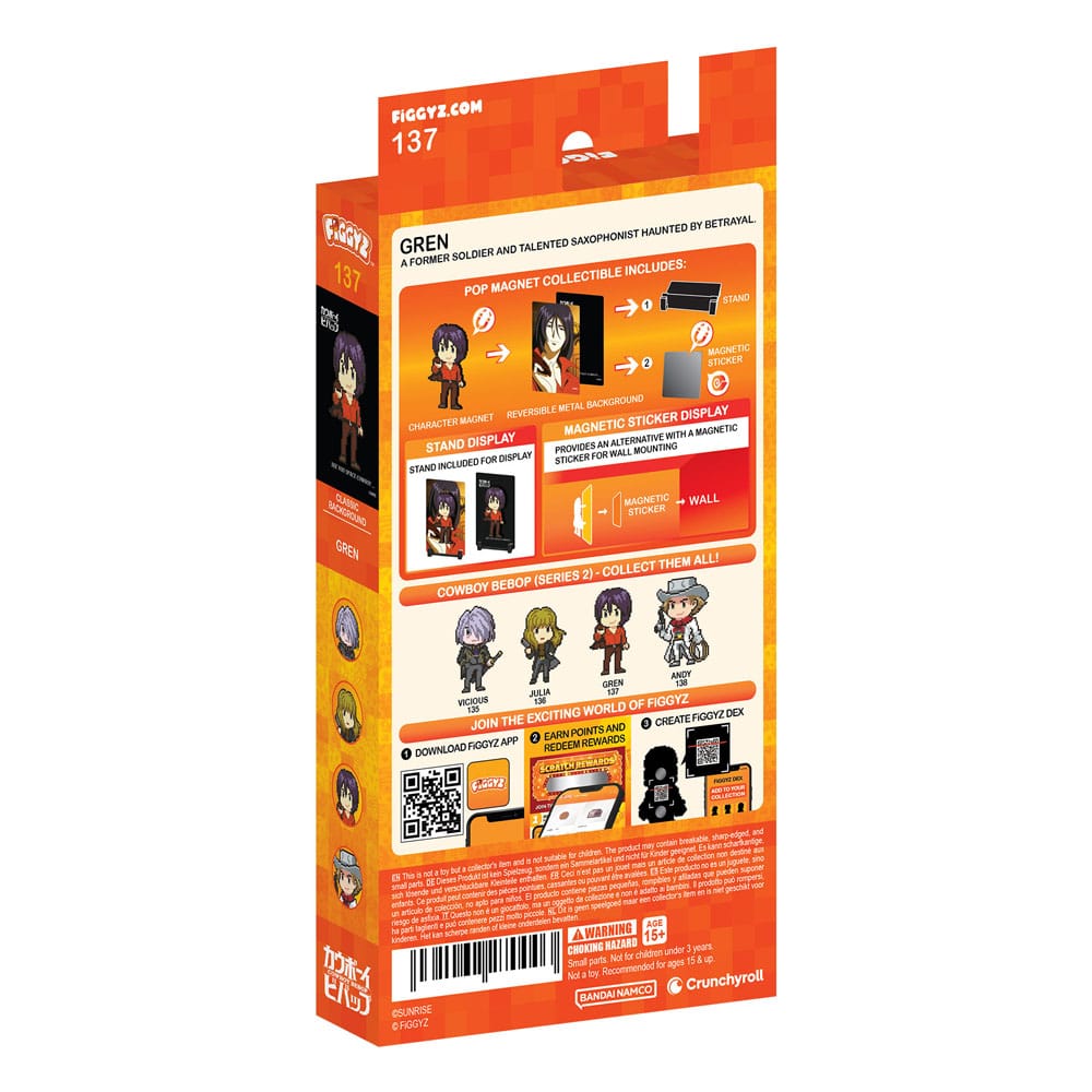 Cowboy Bebop FiGGYZ Magnet Collectible Gren 11 cm