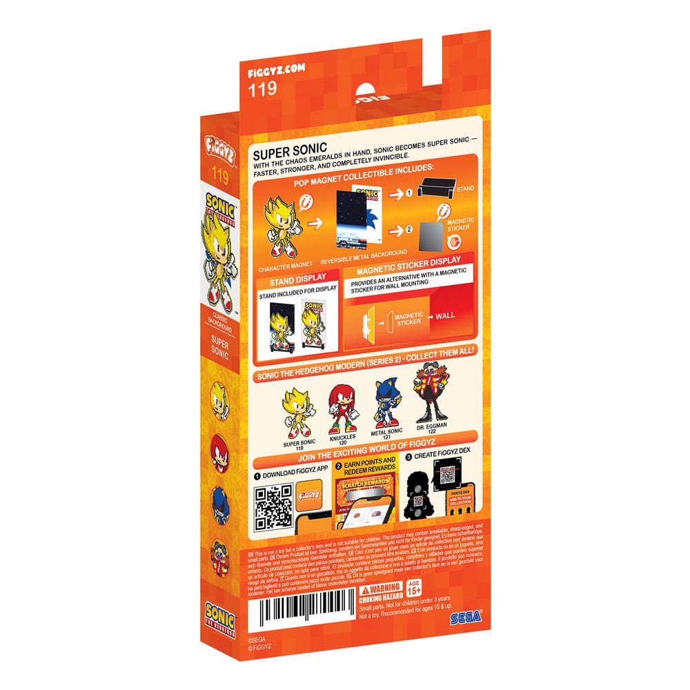 Sonic the Hedgehog (Modern) FiGGYZ Magnet Collectible Super Sonic 11 cm