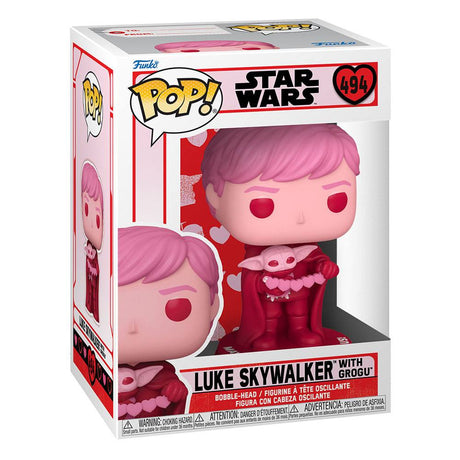 Star Wars Valentines POP! Luke & Grogu 9cm Star Wars Vinyl Figure