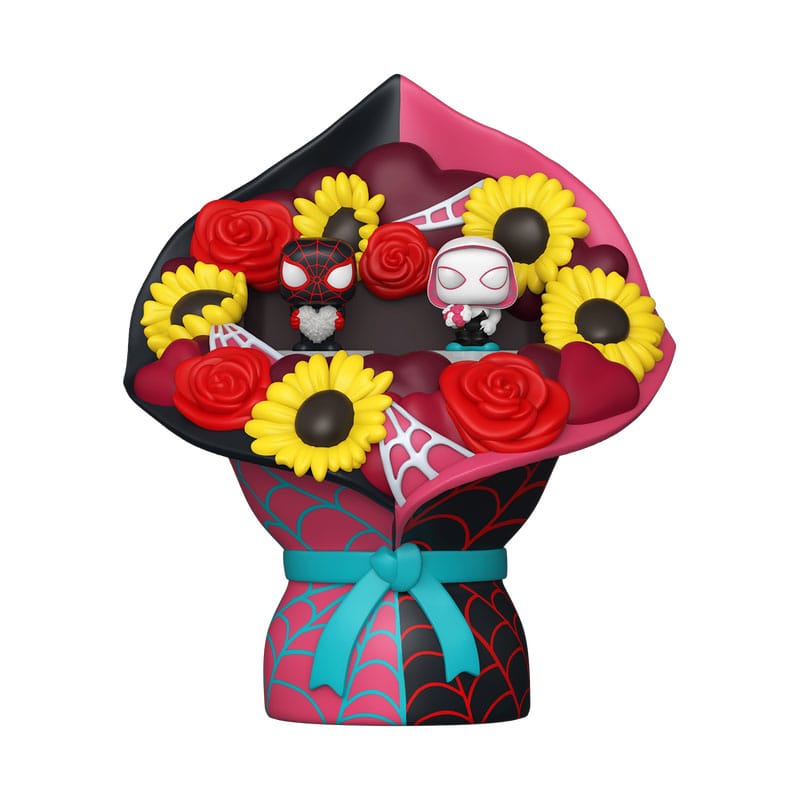 Marvel Bitty POP! Bouquet Vinyl Figure 2-Pack Miles Morales & Ghost Spider (Valentine) 4 cm