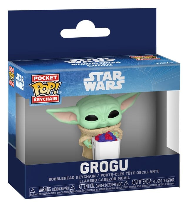 Star Wars: The Mandalorian and Grogu Pocket POP! Vinyl Keychains 4 cm Grogu with Popcorn Display (12)