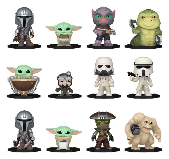 Star Wars Mystery Mini Figures 5 cm The Mandalorian and Grogu Series 2 Display (12)