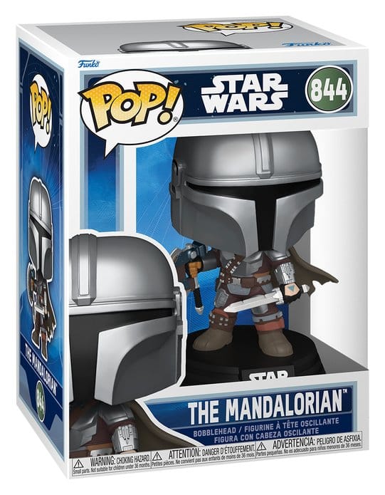 Star Wars: The Mandalorian and Grogu POP! Vinyl Figure The Mandalorian (Dual Wield) 9 cm