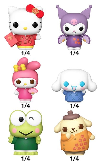 Hello Kitty & Friends Bitty POP! Vinyl Figure Display (24) PDQ 2,5 cm