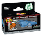 AVD Bitty POP! Rides Vinyl Figure The Thing and Fantastic Four Jumpjet 2 cm
