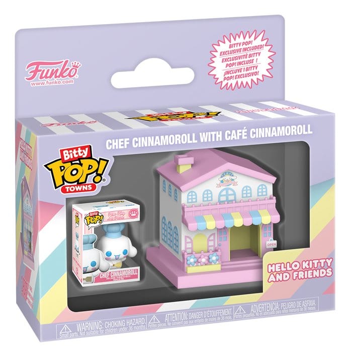 Sanrio Bitty POP! Town Vinyl Figure Cafe Cinnamoroll w/C