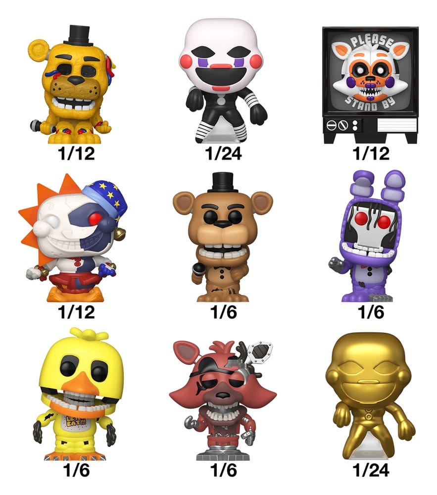 Five Nights at Freddy's Bitty POP! Singles Assortment (24) 2 cm