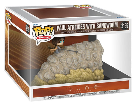 Dune: Part Three POP! Moment Vinyl Figures Paul Atreides with Sandworm 9 cm