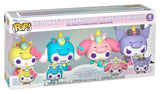 Sanrio POP! Vinyl Figures 4-Pack Hello Kitty Unicorn Outfit Black Friday Bundle 9 cm