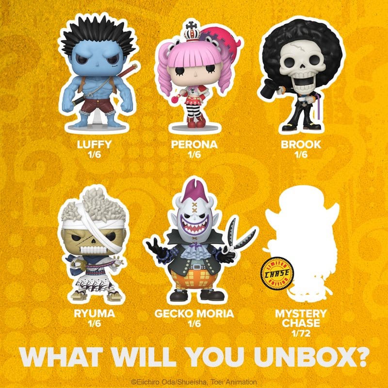 One Piece POP! Vinyl Figures 5 6pcPDQBox 9 cm Blind Box Assortment (6)