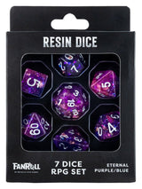 Fanroll Greatest Hits Resin Dice Set Eternal Purple & Blue (7)