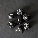 FanRoll Sharp Edge Silicone Dice Set Gold Scatter (7)