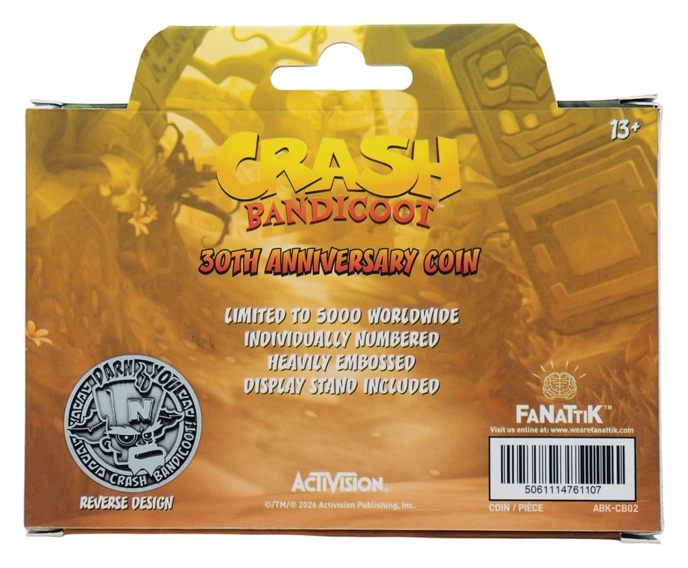 Crash Bandicoot Collectable Coin Presentation Limited Edition