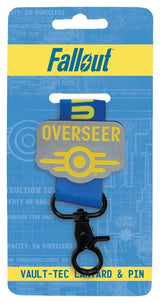 Fallout Vault-Tec Overseer Lanyard & Pin Badge Set
