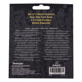 Fallout Coaster 4-Pack Metal Drinks