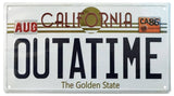 Back To The Future ´Outatime´ DeLorean License Plate Metal Sign