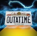 Back To The Future ´Outatime´ DeLorean License Plate Metal Sign