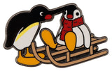 Pingu Mystery Pin Badges Blind Box Display (12)