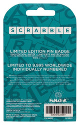 Scrabble Pin Badge Word Nerd Limited Edition