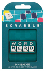 Scrabble Pin Badge Word Nerd Limited Edition