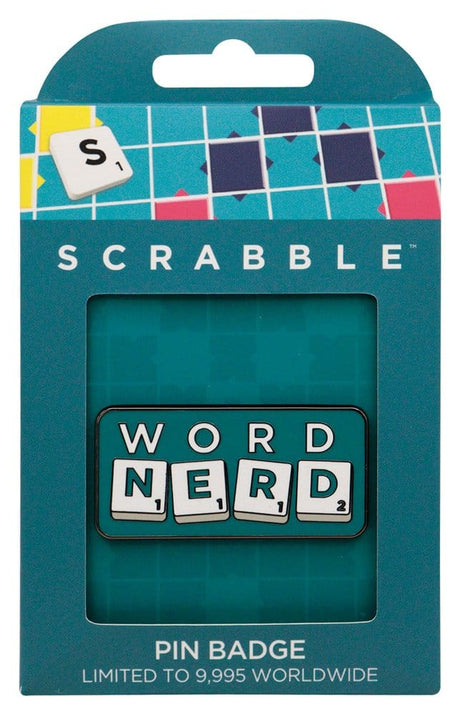 Scrabble Pin Badge Word Nerd Limited Edition