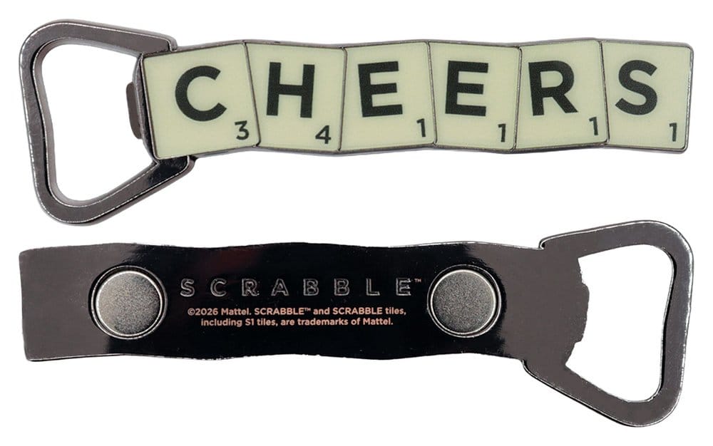 Scrabble Bottle Opener Magnetic Cheers