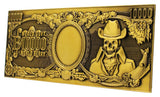 One Piece Replica 10,000 World Berry Metal Banknote 6 x 15 cm