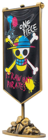 One Piece Replica Straw Hat Pirates Metal Banner 11 x 6 cm