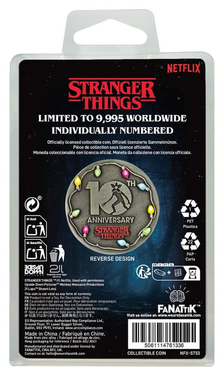 Stranger Things Collectable Coin 10th Anniversary Eleven Limited Edition