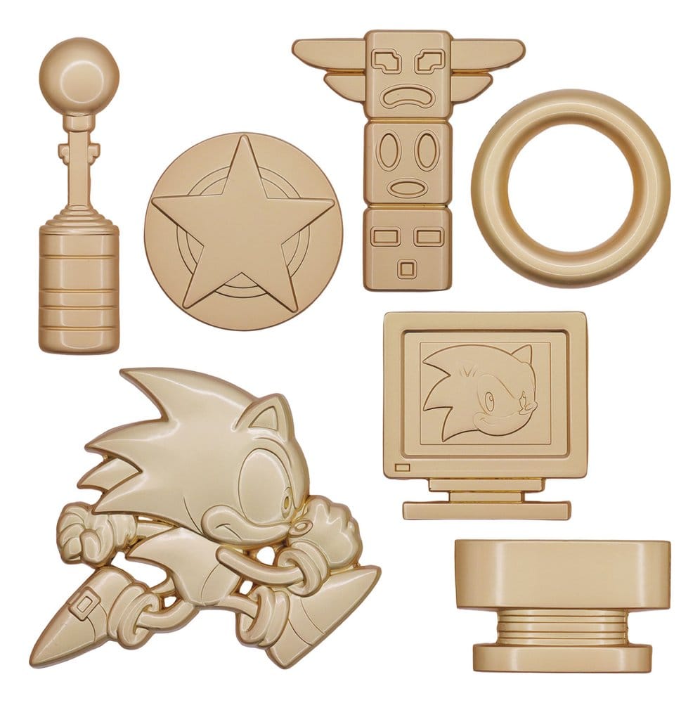 Sonic the Hedgehog Replica Commemorative Icons Set Limited Edition 10 x 28 x 4 cm