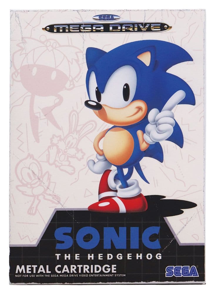 Sonic the Hedgehog Replica Game Cartridge Limited Edition 11 x 7 x 1 cm