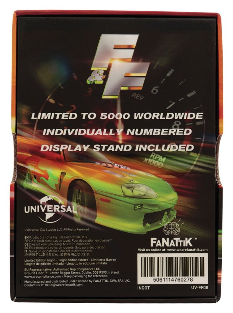 Fast & Furious Ingot Stained Glass Style Metal