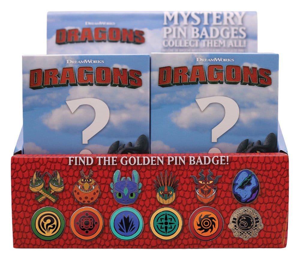 How to Train Your Dragon Mystery Pin Badges Blind Box Display (12)