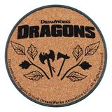 How to Train Your Dragon Coaster 4-Pack Dragon Printed Metal