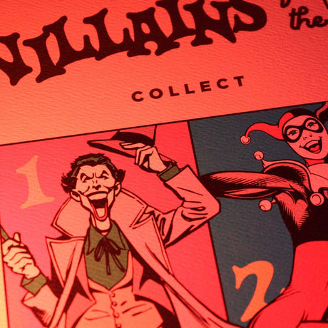 DC Comis 90th Anniversary Villains Limited Edition 42 x 30 cm Art Print