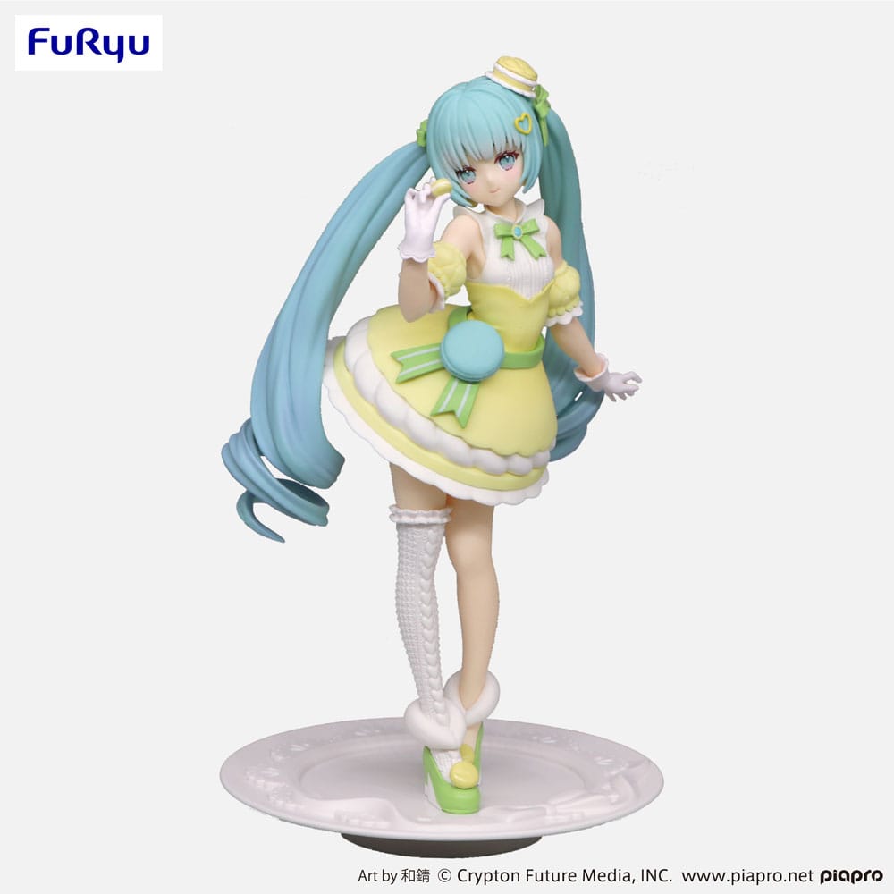Hatsune Miku Exceed Creative SweetSweets Series Macaroon Citron Color Ver. 22 cm PVC Statue