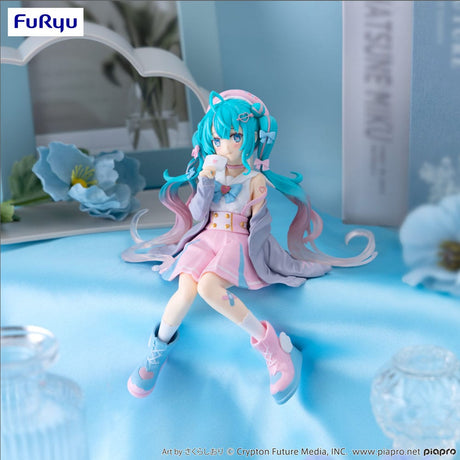 Hatsune Miku Love Sailor Grey Color Ver. 13cm Noodle Stopper PVC Statue