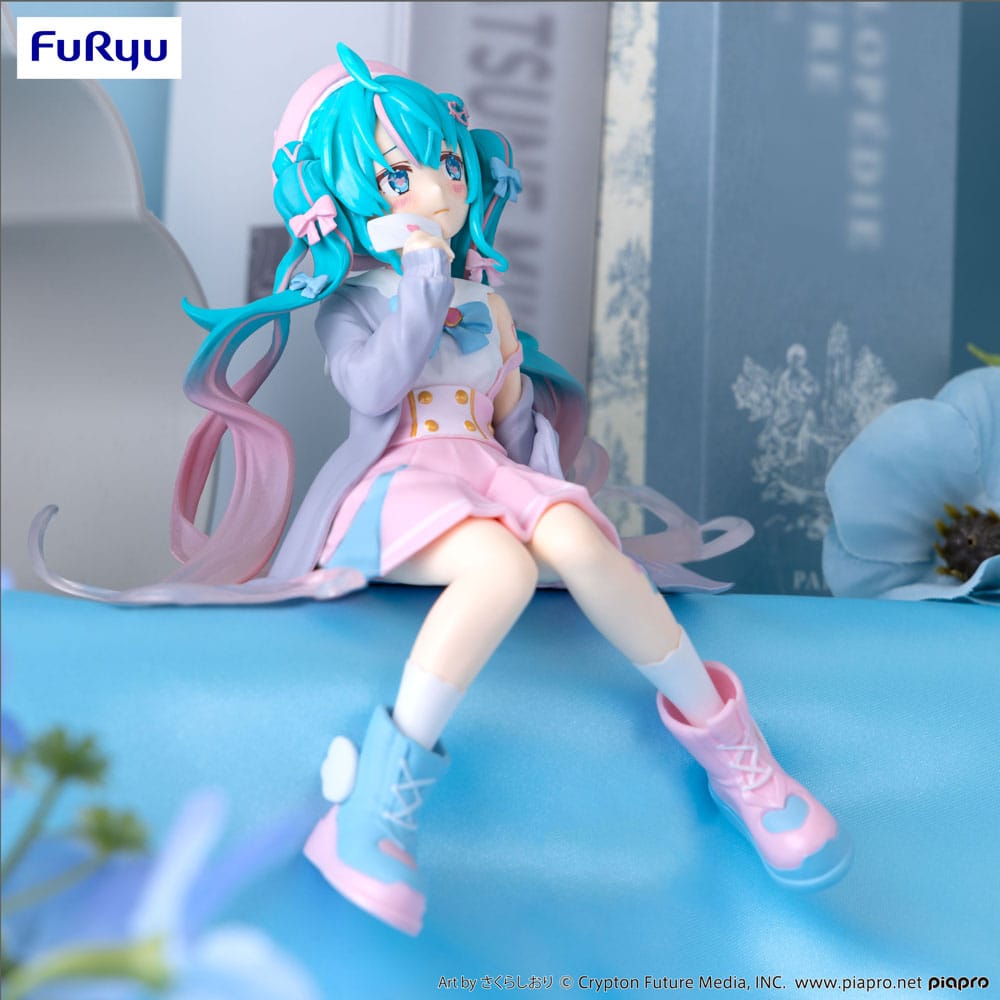Hatsune Miku Love Sailor Grey Color Ver. 13cm Noodle Stopper PVC Statue