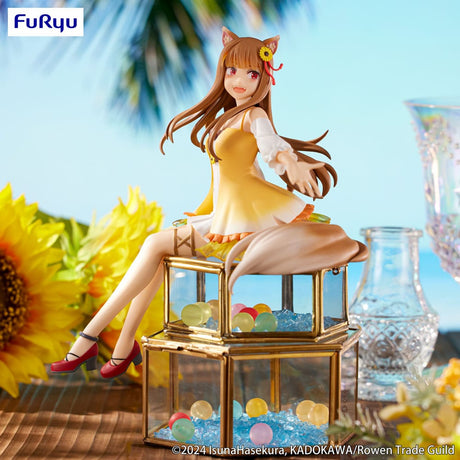 Spice and Wolf Holo Sunflower Dress Ver. 17cm Noodle Stopper PVC Statue